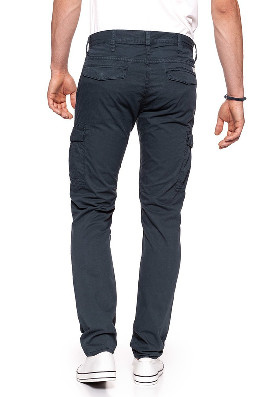 WRANGLER SPODNIE MĘSKIE CARGO PANTS NAVY W15ELL49I