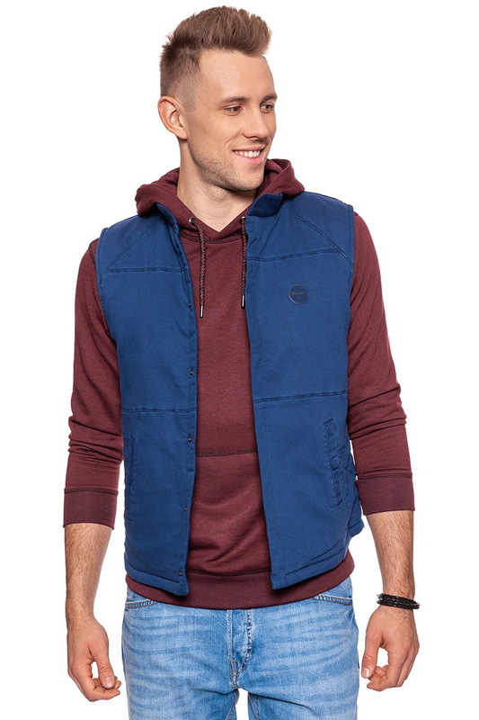 WRANGLER KNITTED VEST NAVY W6526LD35