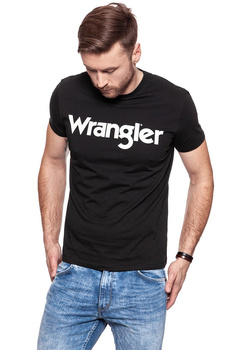 KOSZULKA WRANGLER SS LOGO TEE BLACK W7A86D301 112131287