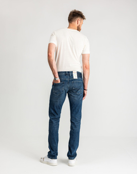 Męskie Spodnie Jeansowe Marvin Straigh Used Mid Stone Blue Denim Proste 1047981 10119