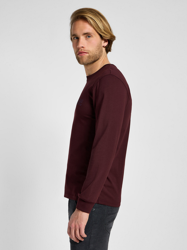 LEE MĘSKA KOSZULKA LONGSLEEVE LEE LS MED WOBLLY VELVET BEET 112355593