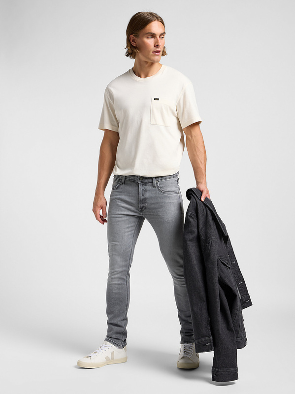 LEE MĘSKIE SPODNIE JEANSOWE SLIM LEE LUKE NEW GREY 112363923