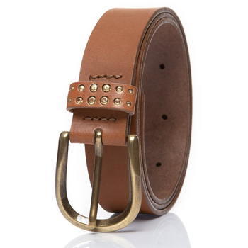 DAMSKI PASEK WRANGLER STUDSY BELT BROWN W0B84US85 112125580