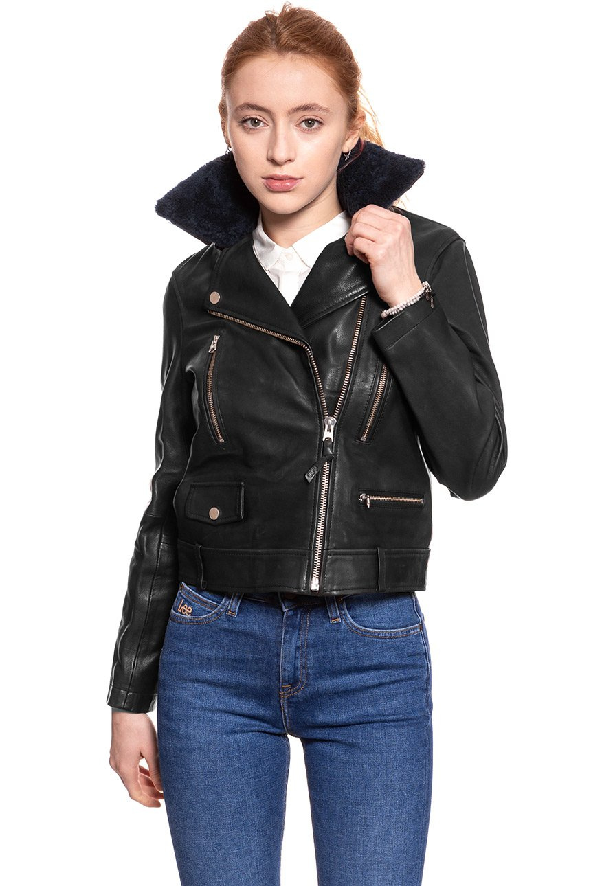 echeveria Leather Switiching work JKT　2 Buy Mint Velvet Black Zip Leather Biker Jacket from Next Poland