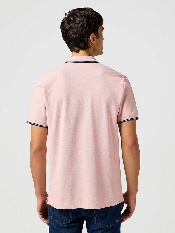 MESKA KOSZULKA WRANGLER POLO SHIRT SILVER PINK 112362688