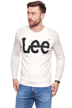 BLUZA MĘSKA LEE LOGO SWS ECRU MELE L80AOT48