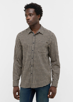 Męska Koszula Mustang Style Eastbridge Brushed Twill Mini Check Black 1016960 12786