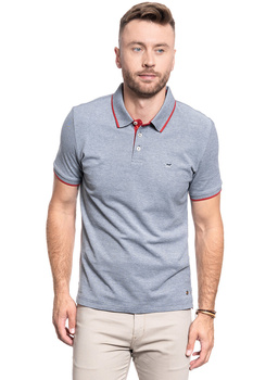KOSZULKA POLO MUSTANG PABLO PC 2 TONE FLAME SCARLETT 1011366 4085