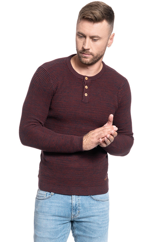 SWETER MĘSKI MUSTANG EMIL C HENLEY 1011093 3232