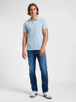 MESKA KOSZULKA POLO LEE GARMENT DYE POLO CONCRETE GRAY 112363859