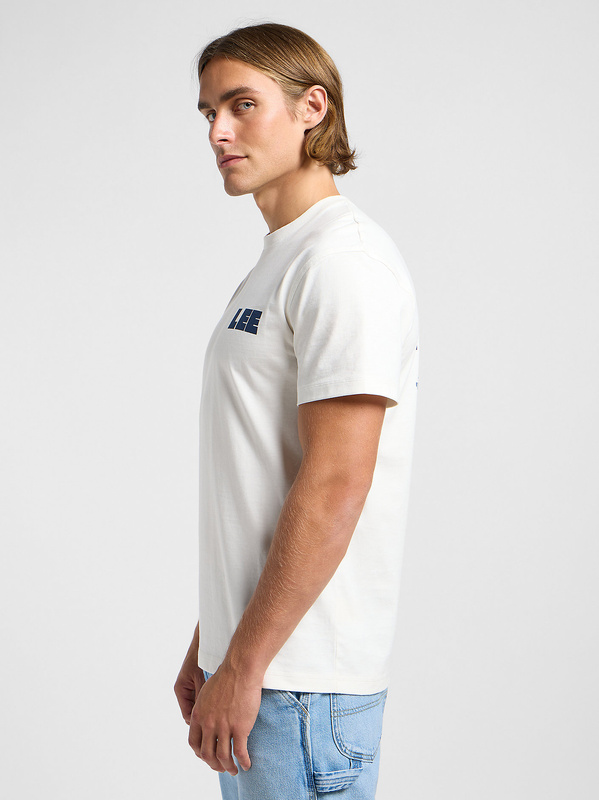 LEE MĘSKA KOSZULKA LEE WW GRAPHIC TEE ECRU 112364590
