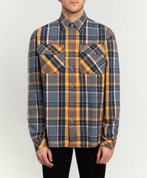 LEE x TIMBERLAND FLANNEL SHIRT MĘSKA KOSZULA W KRATĘ KRATA ESTATE BLUE L67DFT22 112116862