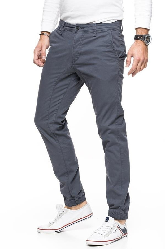 TOM TAILOR SPODNIE MĘSKIE SOLID STRETCH TWILL JOGG CHINO NAVY 6403965.00.12 COL. 6889