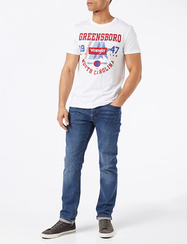 WRANGLER AMERICANA TEE MĘSKA KOSZULKA LOGO WHITE W7MTD3989 112146383