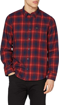 LEE BUTTON DOWN MĘSKA KOSZULA MATERIAŁOWA W KRATĘ REDRUM L880QCOW 112123392