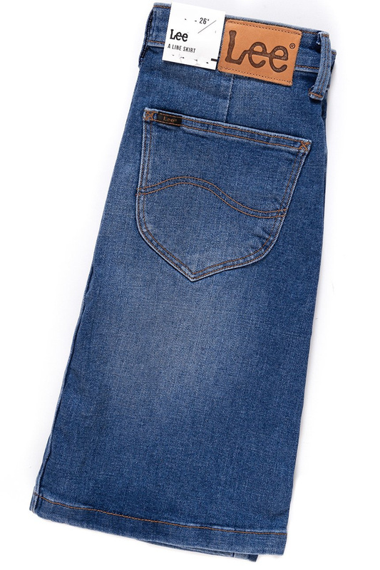 SPÓDNICA JEANSOWA LEE A LINE SKIRT BLUE DROP L38NROEM 112108295