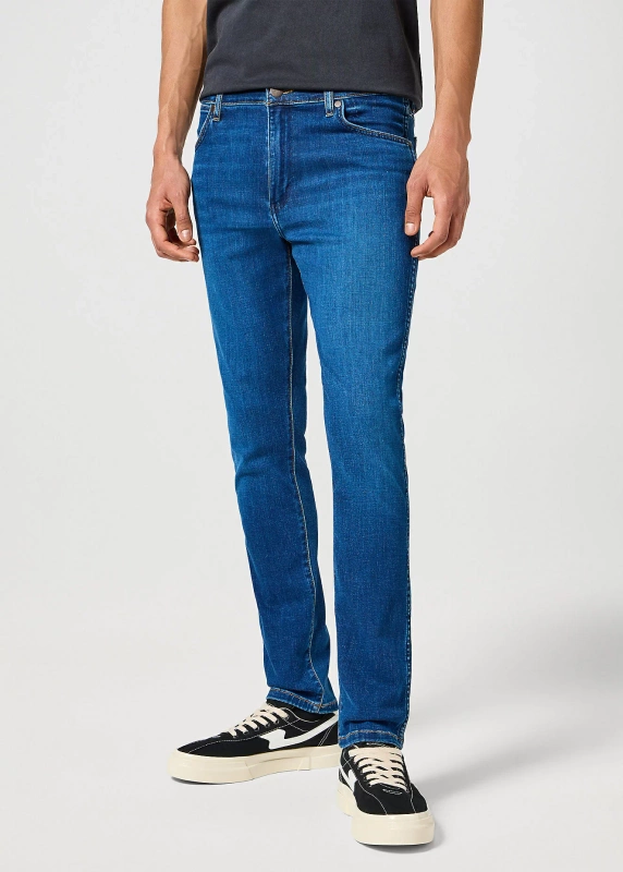 WRANGLER MĘSKIE SPODNIE JEANSOWE LARSTON INDIGO WAVES 112356817 W18S008808