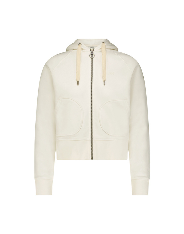 DAMSKA BLUZA LEE ZIP THROUGH HOODIE ECRU 112350174