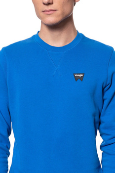 MĘSKI SWETER WRANGLER SIGN OFF SWEAT TURKISH SEA W6589HA86 112130618