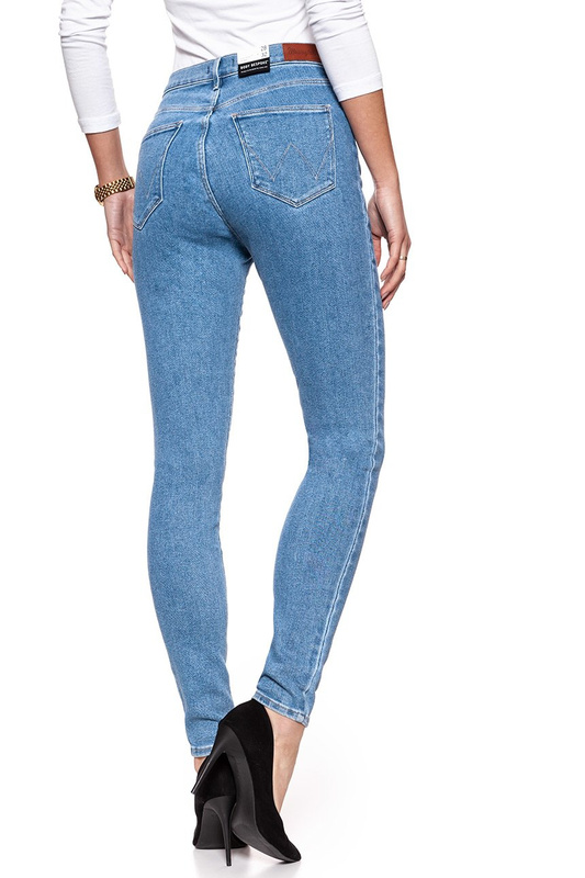 WRANGLER SUPER HIGH SKINNY STONEWASH W27WCZ96V