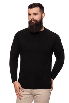 LEE STRUCTURED CREW KNIT BLACK L84EOC01