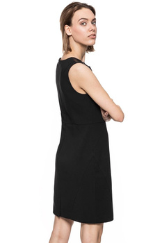 DAMSKA SUKIENKA TOM TAILOR ETUI DRESS WITH LEATHER PATCH