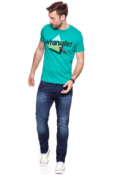 KOSZULKA WRANGLER LOGO TEE SPECTRA GREEN W7B62FQWB 112131519