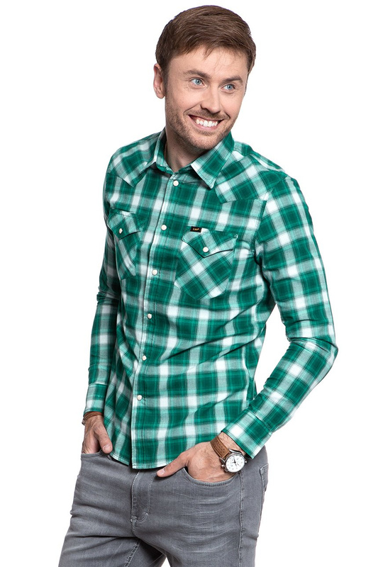 KOSZULA LEE WESTERN SHIRT EVERGREEN L643GIEB 112115349