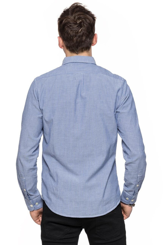 LEE BUTTON DOWN NIGHT BLUE L880ZMDY