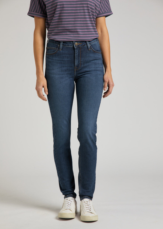 LEE SCARLETT HIGH DAMSKIE SPODNIE JEANSOWE DARK WORN L626CGBD 112319712