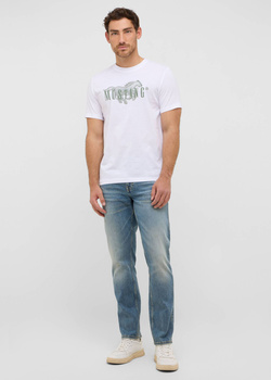 Męski T-Shirt Mustang Style Austin Bright White 1016858 2007