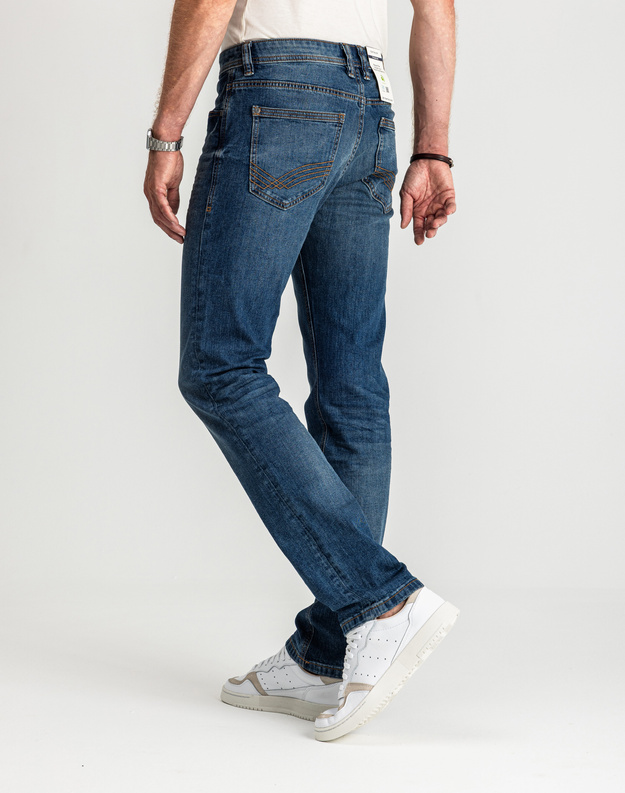 Męskie Spodnie Jeansowe Marvin Straight Mid Stone Blue Grey Denim 1047981 10162