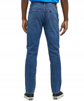 LEE BROOKLYN STRAIGHT MĘSKIE SPODNIE JEANSOWE JEANSY MID WORN KAHUN L452NLC07 112333672