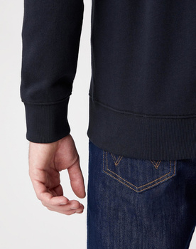WRANGLER ZIP THRU HOODIE MĘSKA BLUZA Z KAPTUREM ROZPINANA LOGO BLACK W6B4HA100 112130686