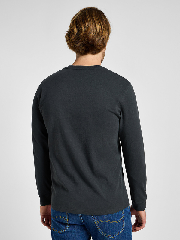 LEE MĘSKA KOSZULKA LONGSLEEVE LEE LS UTILITY ARTIST TEE WASHED BLACK 112355578