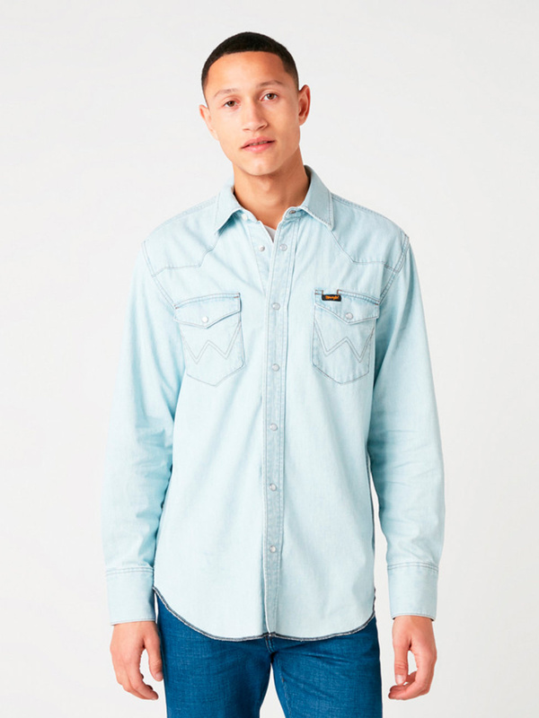 MĘSKA KOSZULA WRANGLER LS WORKSHIRT DUSTY SHADE W5D1N625X 112130103