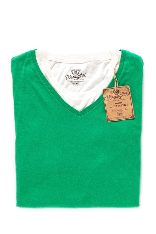 WRANGLER T SHIRT S/S DOUBLE TEE JELLY BEAN W7865EV79