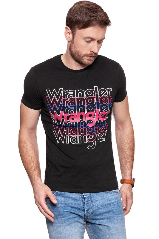 KOSZULKA WRANGLER KOSZULKA WRANGLER TEE JET SET W7B69FKOJ 112131533