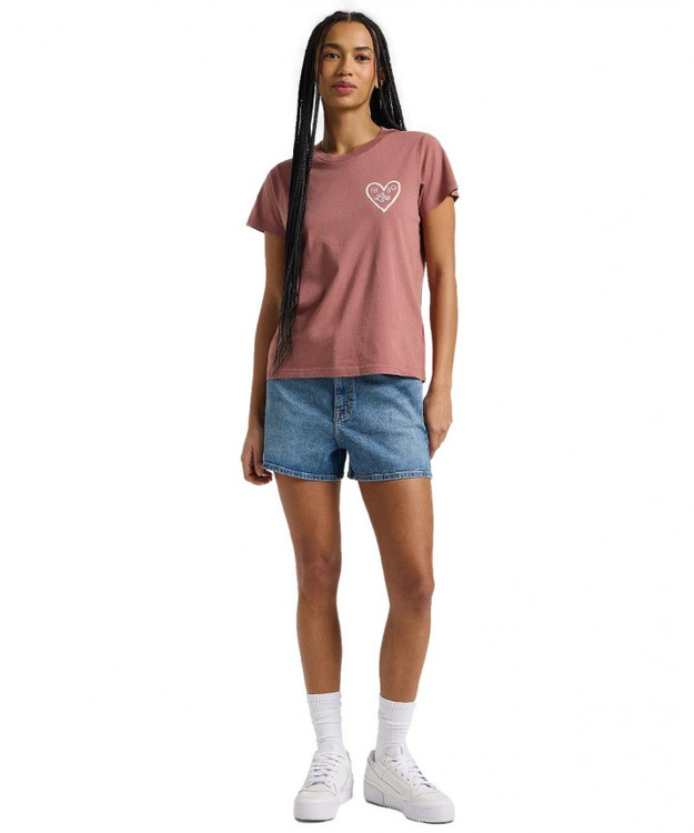 DAMSKA KOSZULKA LEE SMALL LOGO TEE HENNA 112363636