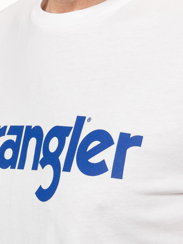 WRANGLER SS LOGO TEE MĘSKI T-SHIRT KOSZULKA NADRUK WHITE W7M0D3989 112131852