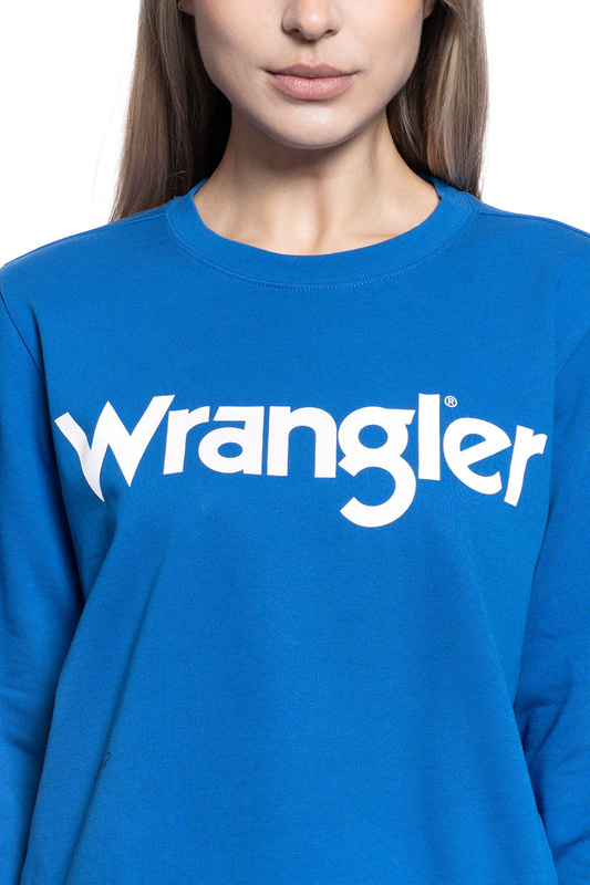 BLUZA DAMSKA WRANGLER CREW SWEAT BLUE W6Z1HYX05 112130857