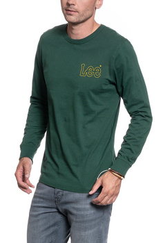 LONGSLEEVE LEE OUTLINE LOGO LS DK BOTTLE GREEN L60GFEBB 112113358