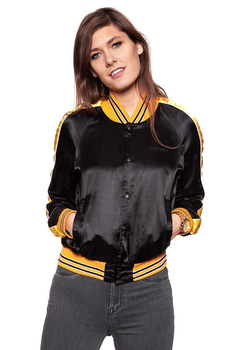 DAMSKA KURTKA PRZEJŚCIOWA WRANGLER SATEEN BOMBER BLACK W4064YF01 112128705