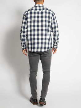 LEE REGULAR SHIRT MĘSKA KOSZULA MATERIAŁOWA W KRATĘ NAVY L69HKM35 112319356
