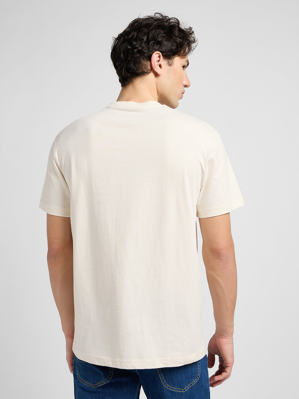 LEE MĘSKA KOSZULKA LEE RELAXED POCKET TEE ECRU 112342986