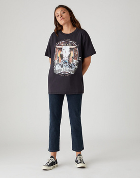 DAMSKI T-SHIRT WRANGLER OVERSIZED TEE WASHED BLACK W7R3-GF-XVD 112132103
