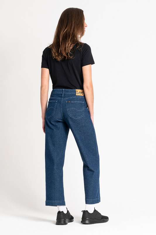 LEE WIDE LEG DAMSKIE SPODNIE JEANSOWE DARK WILMA L30GDJGR 112106444