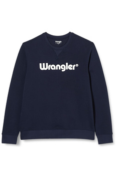 MESKA BLUZA WRANGLER LOGO CREW SWEAT NAVY 112350539