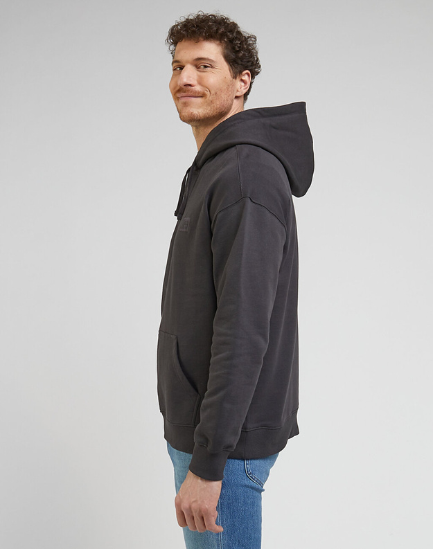 LEE MĘSKA BLUZA CORE LOOSE HOODIE WASHED BLACK 112341677 L84W017013