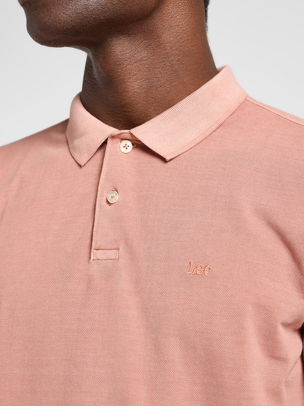 LEE MĘSKA KOSZULKA POLO LEE GARMENT DYE POLO SEPIA 112363861